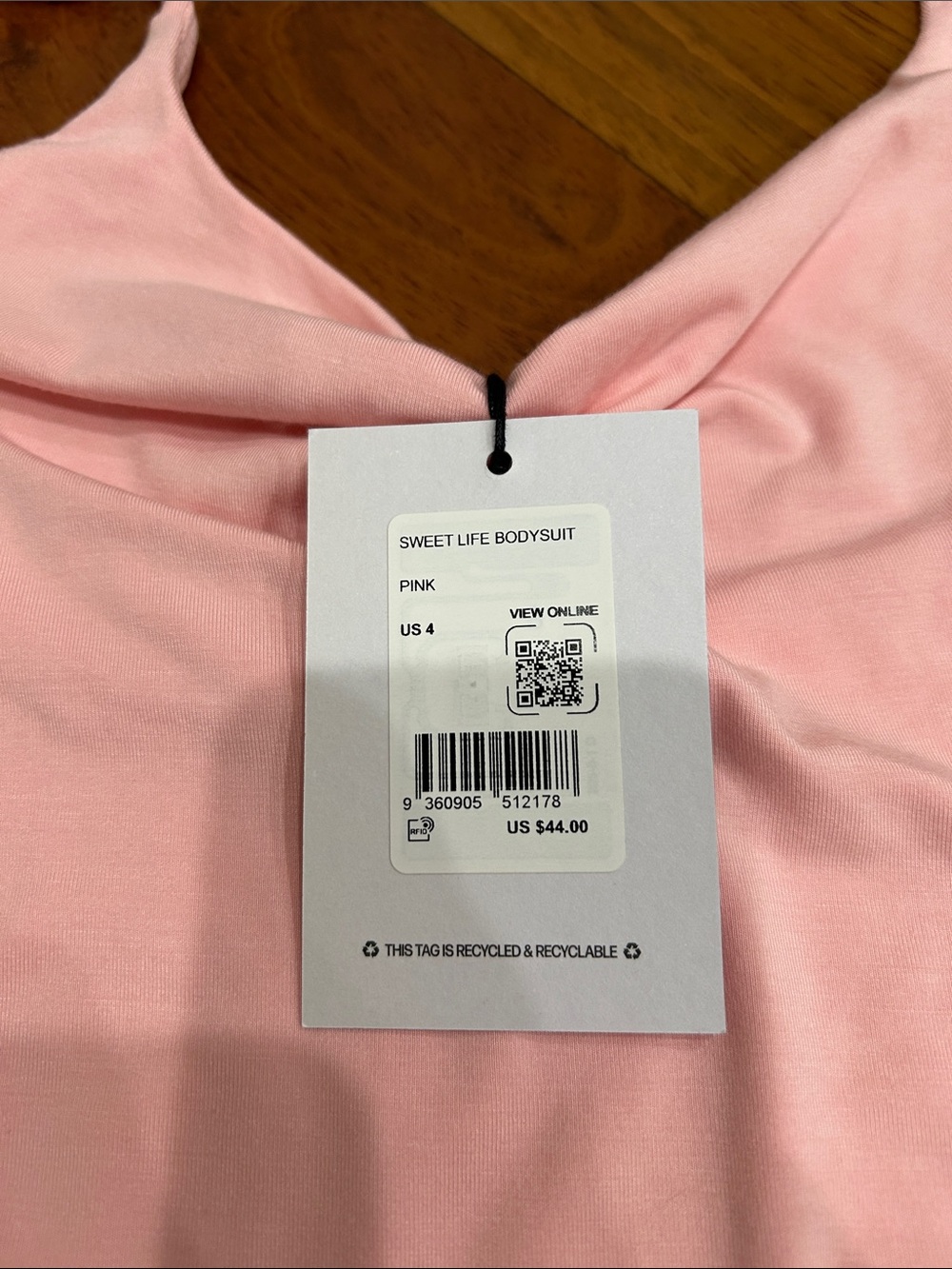 Ladies size 4 new with tags princess Polly pink bodysuit - Picture 5 of 12
